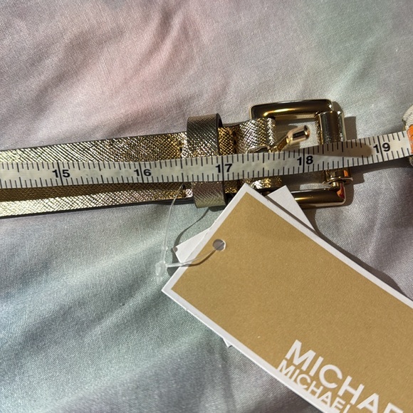 NWT NIB MICHAEL KORS ADJUSTABLE BELT BAG GOLD - Picture 7 of 8